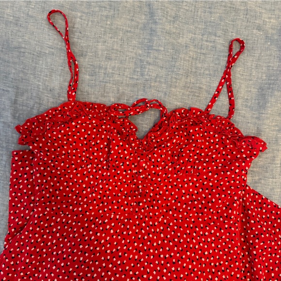 Princess Polly Red Polka Dot Dress - Picture 2 of 5